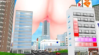 Riding the SkyTree &lpar;Giantess&sol;Size Fetish&rpar; &lbrack;MMD&rsqb;