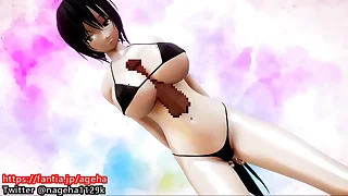 マイクロビキニ美のパイズリ②